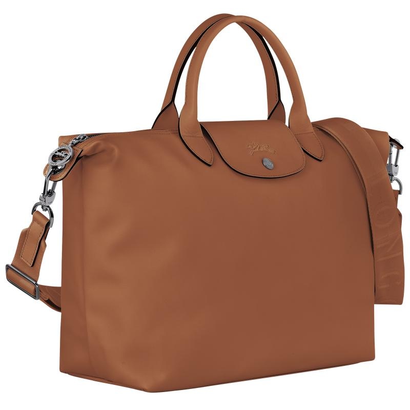 Cognac Brown Men's Longchamp Le Pliage Xtra L Handbags | XYUHP-9461