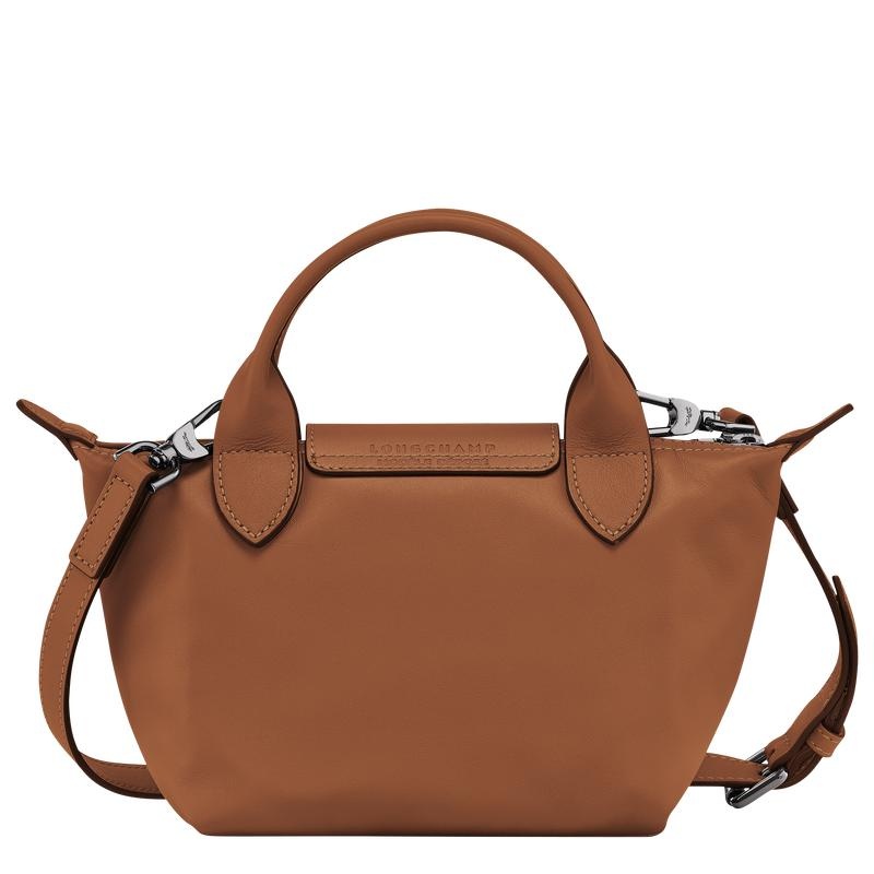 Cognac Brown Women's Longchamp Le Pliage Xtra XS Handbags | GZIUA-7031