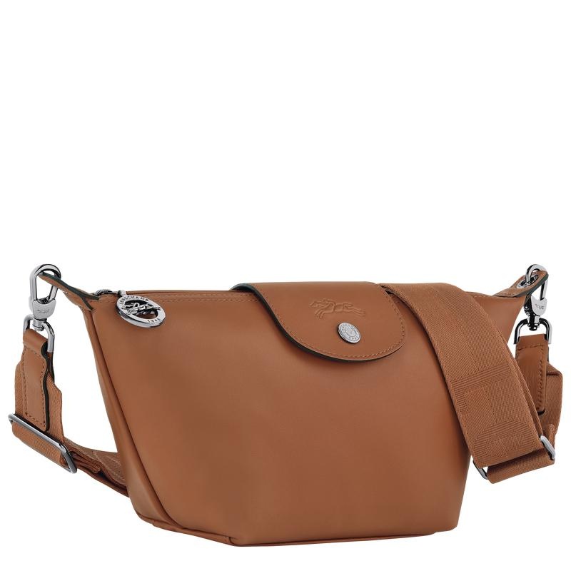 Cognac Brown Women's Longchamp Le Pliage Xtra XS Crossbody Bags | FMVTG-8140