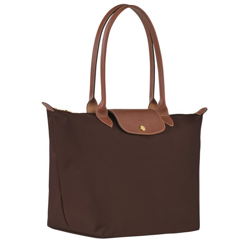 Ebony Brown Women's Longchamp Le Pliage Original L Tote Bag | PGBNI-0824