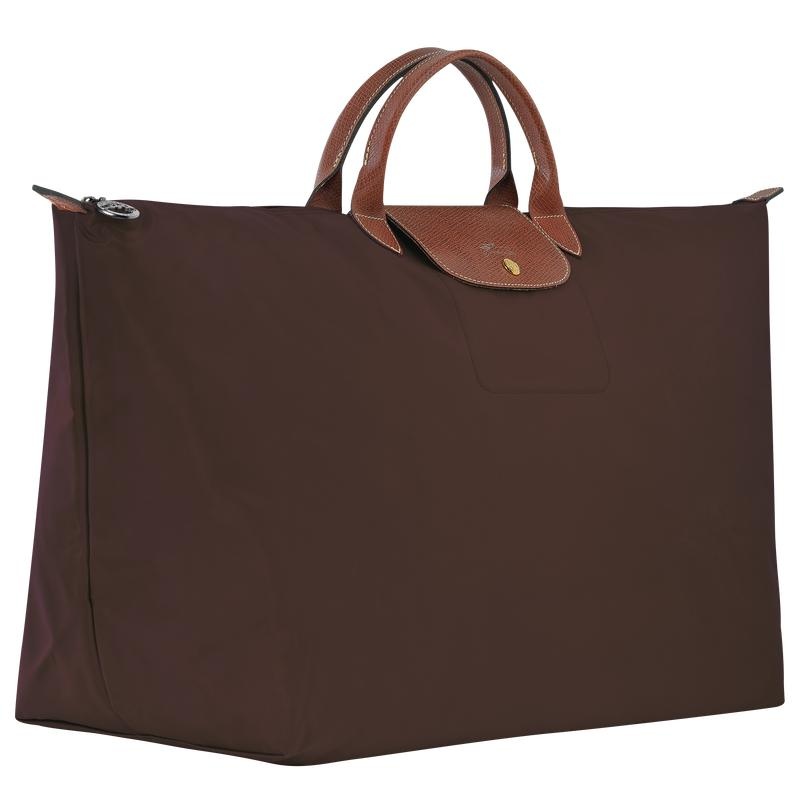 Ebony Brown Women's Longchamp Le Pliage Original M Travel Bags | RQPLT-0563