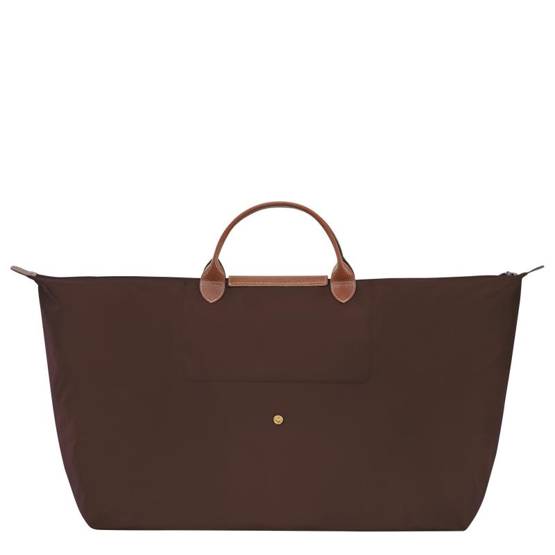 Ebony Brown Women's Longchamp Le Pliage Original M Travel Bags | RQPLT-0563