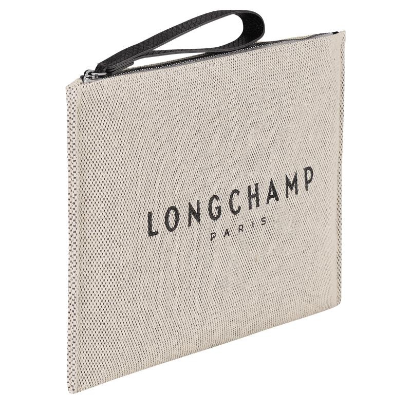 Ecru White Men's Longchamp Essential Pouches | BTPYQ-3950