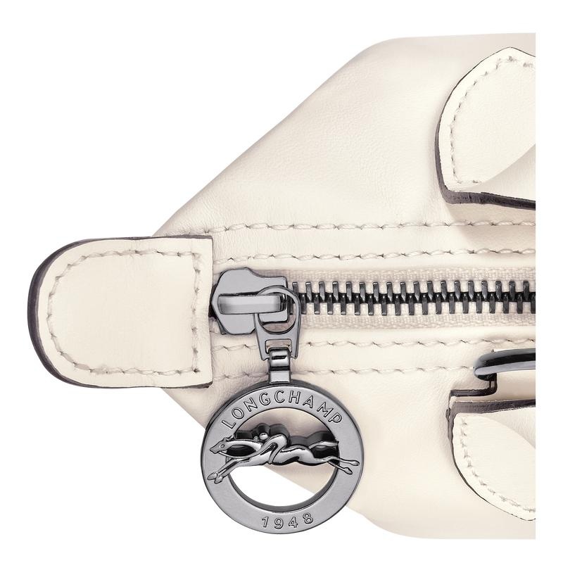 Ecru White Women's Longchamp Le Pliage Xtra XS Handbags | QYEOB-2680