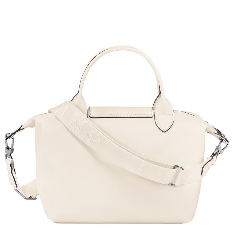 Ecru White Women's Longchamp Le Pliage Xtra S Handbags | HRCGM-4789