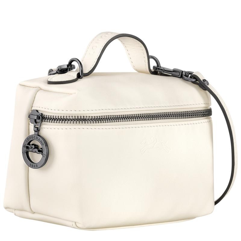 Ecru White Women's Longchamp Le Pliage Xtra XS Vanity Crossbody Bags | GTXHS-5298