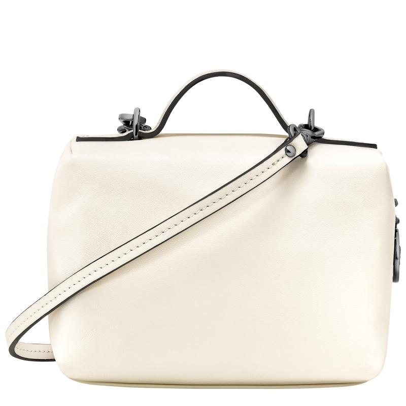 Ecru White Women's Longchamp Le Pliage Xtra XS Vanity Crossbody Bags | GTXHS-5298