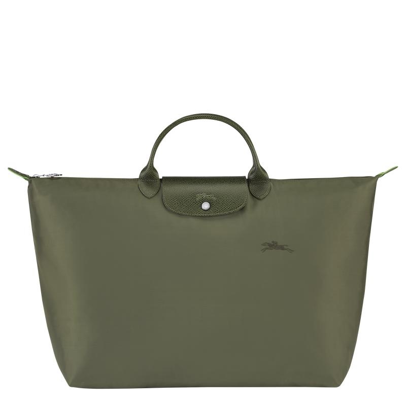 Forest Green Women\'s Longchamp Le Pliage Green S Travel Bags | GYRFX-0691