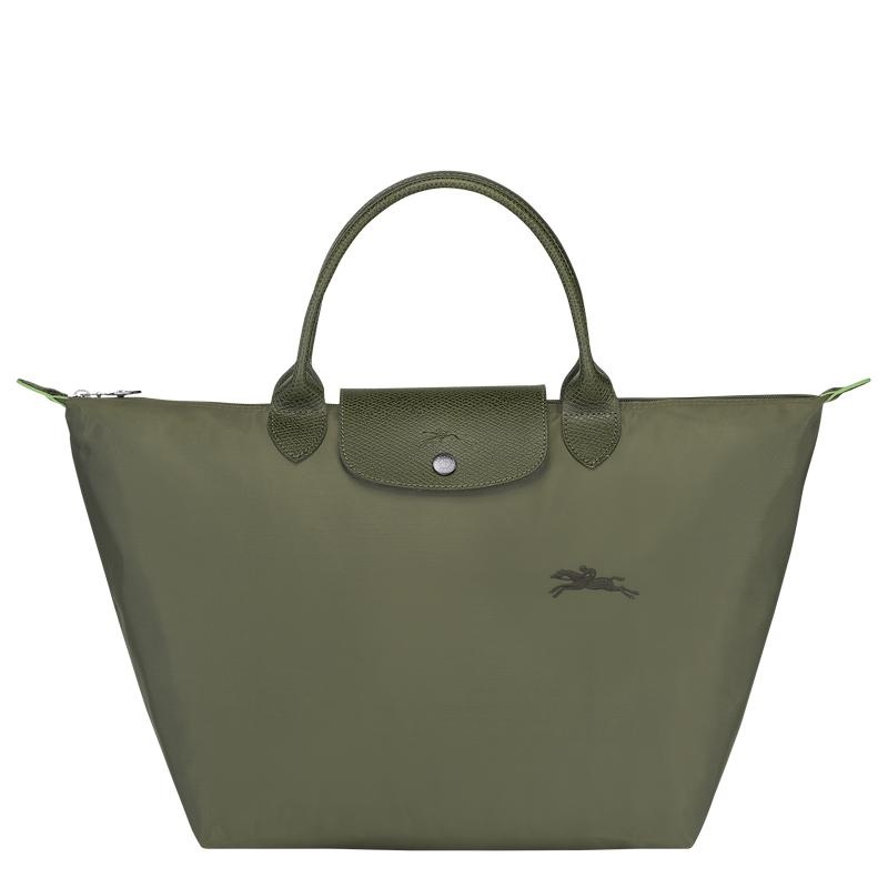 Forest Green Women\'s Longchamp Le Pliage Green M Handbags | ZGKBR-9817