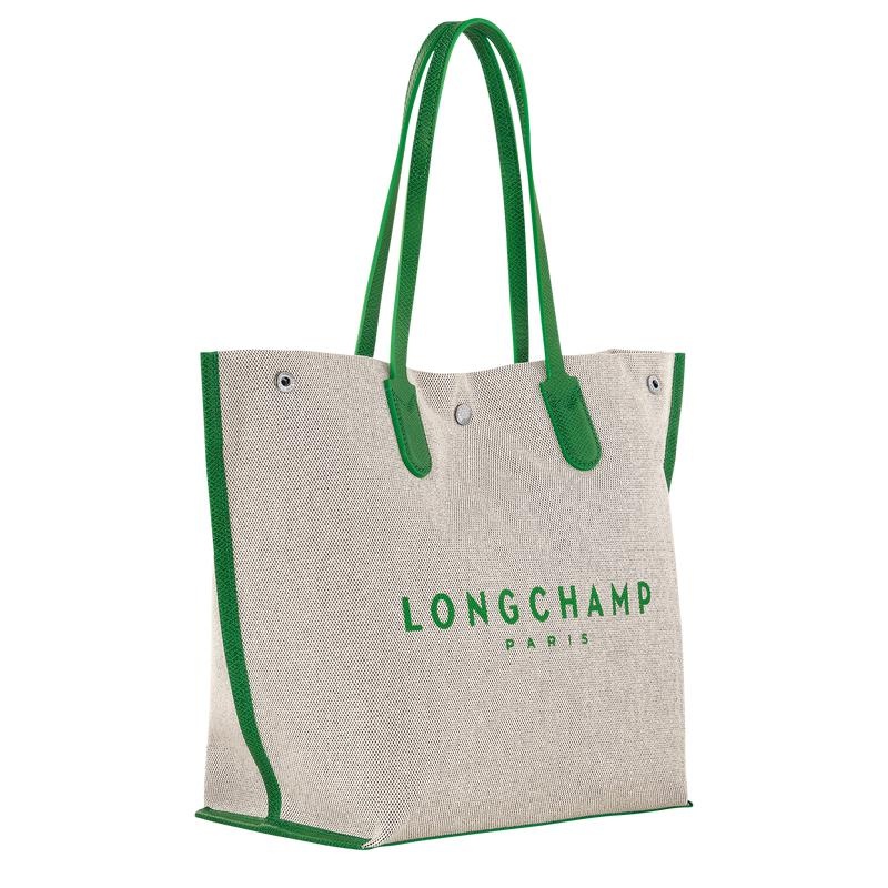 Green Women's Longchamp Essential L Tote Bag | OYAUI-2470