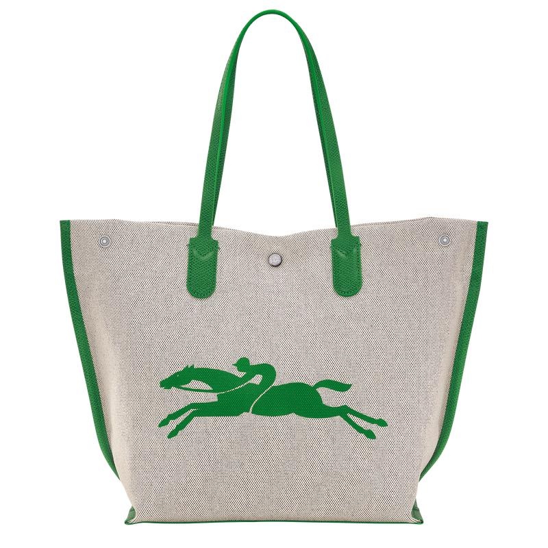 Green Women's Longchamp Essential L Tote Bag | OYAUI-2470