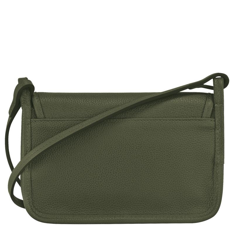 Khaki Women's Longchamp Le Foulonné XS Clutch Bag | RNLBO-6240