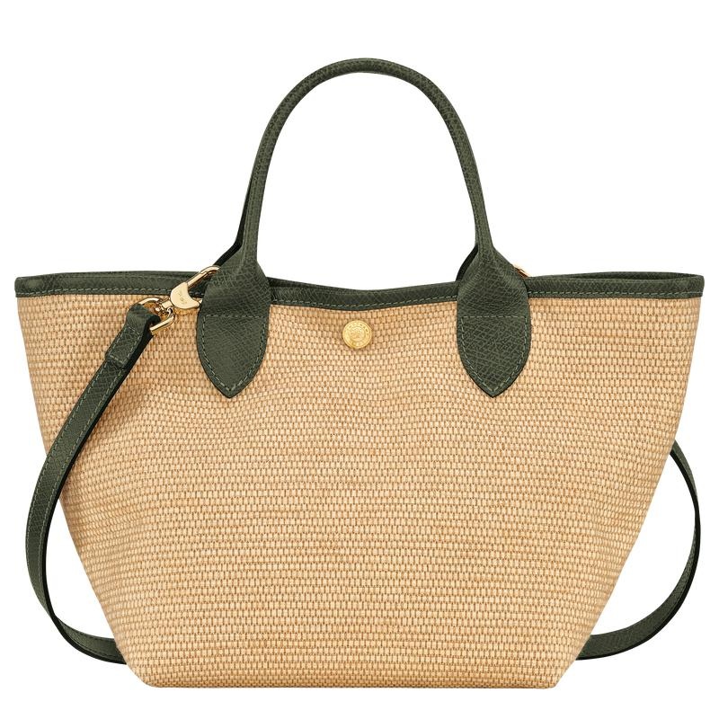 Khaki Women's Longchamp Le Panier Pliage S Basket Bag | NVWYD-7063