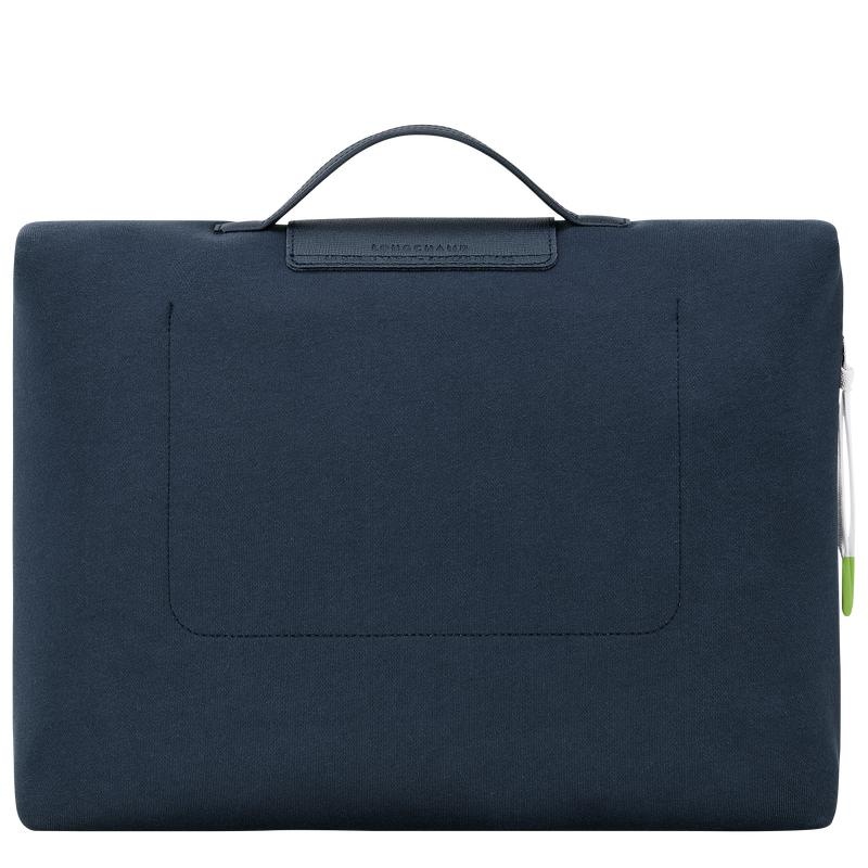 Navy Men's Longchamp Le Pliage Collection Briefcase | WRFBX-1863