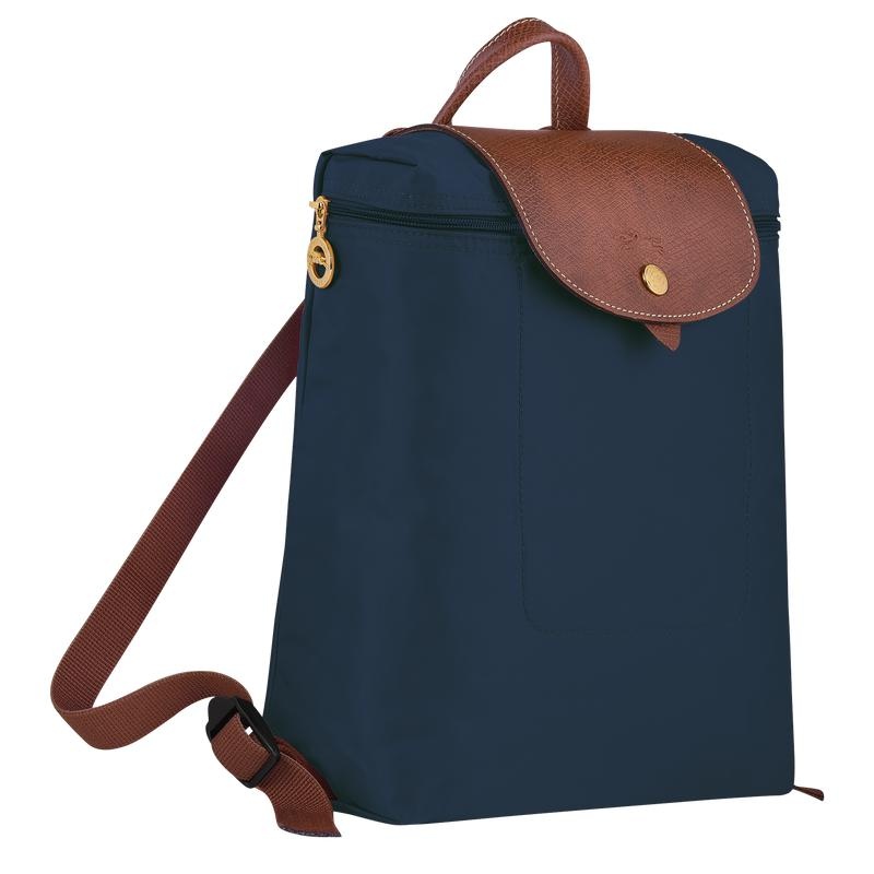 Navy Men's Longchamp Le Pliage Original M Backpacks | CIOKB-0497