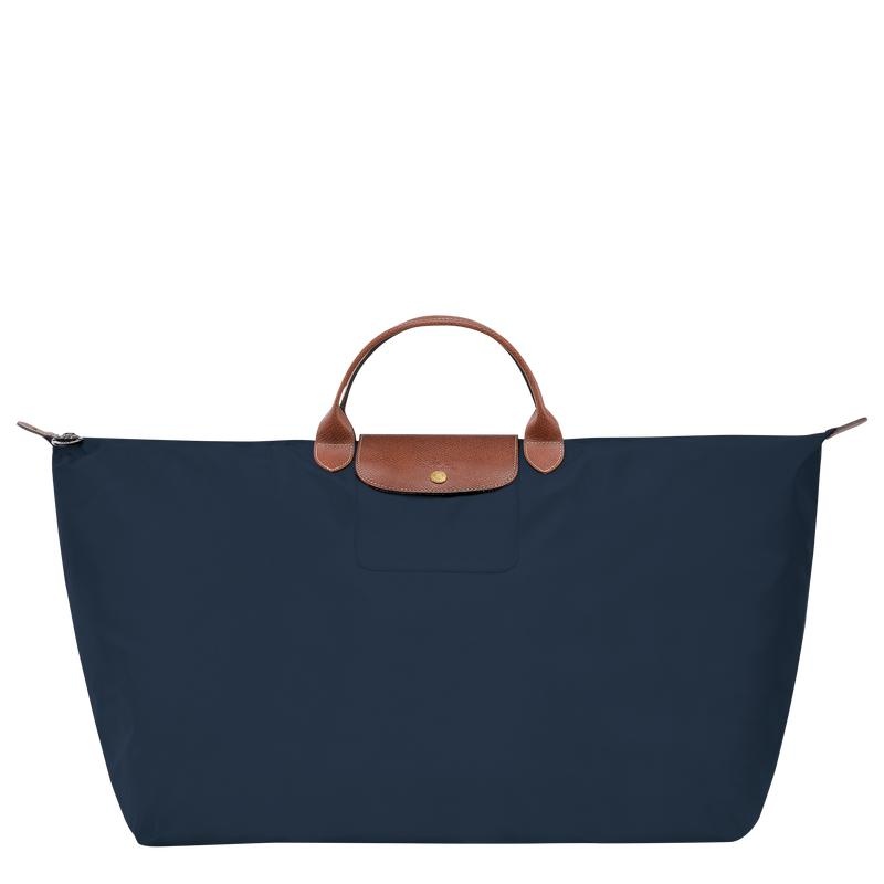 Navy Women\'s Longchamp Le Pliage Original M Travel Bags | OPVJA-8760