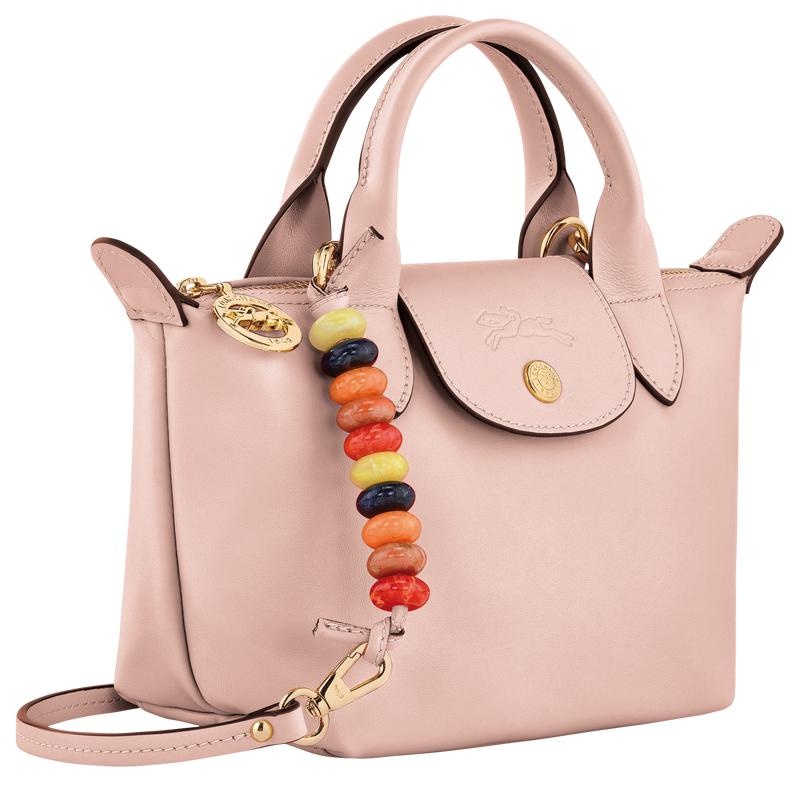 Nude Pink Women's Longchamp Le Pliage Xtra XS Handbags | TMQXK-0514