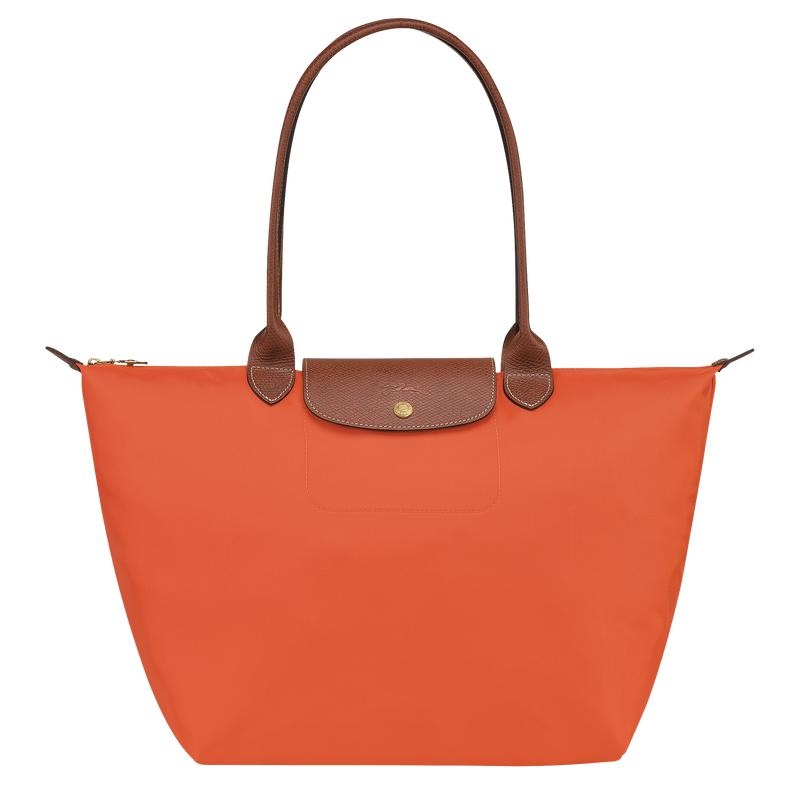 Orange Women\'s Longchamp Le Pliage Original L Tote Bag | HOXFS-3147