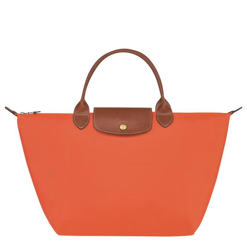 Orange Women\'s Longchamp Le Pliage Original M Handbags | TWCXI-5281