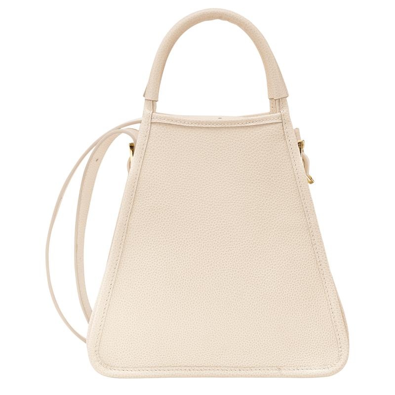 Paper White Women's Longchamp Le Foulonné S Handbags | IGBRO-3147