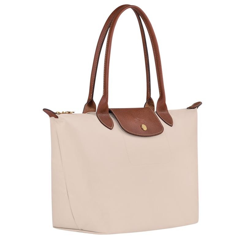 Paper White Women's Longchamp Le Pliage Original M Tote Bag | AVKOE-8470