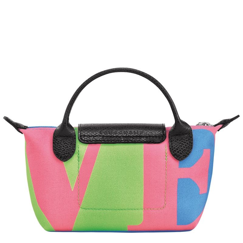 Pink Women's Longchamp x Robert Indiana Pouches | VBHSX-5871