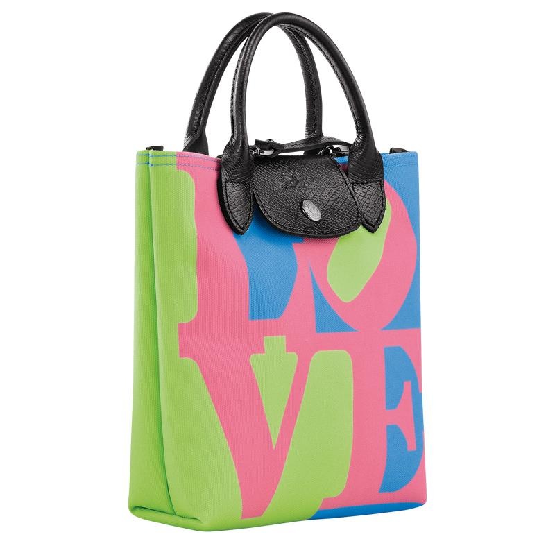 Pink Women's Longchamp x Robert Indiana XS Crossbody Bags | WQZEF-3560