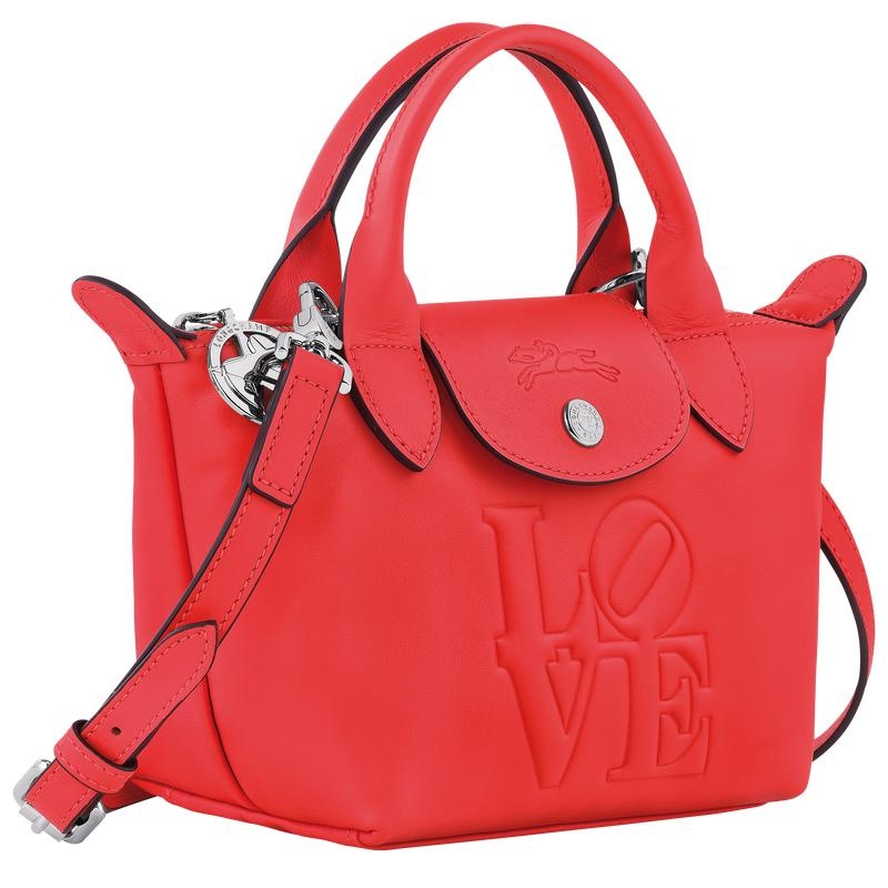 Red Women's Longchamp x Robert Indiana XS Handbags | BWSRZ-1605