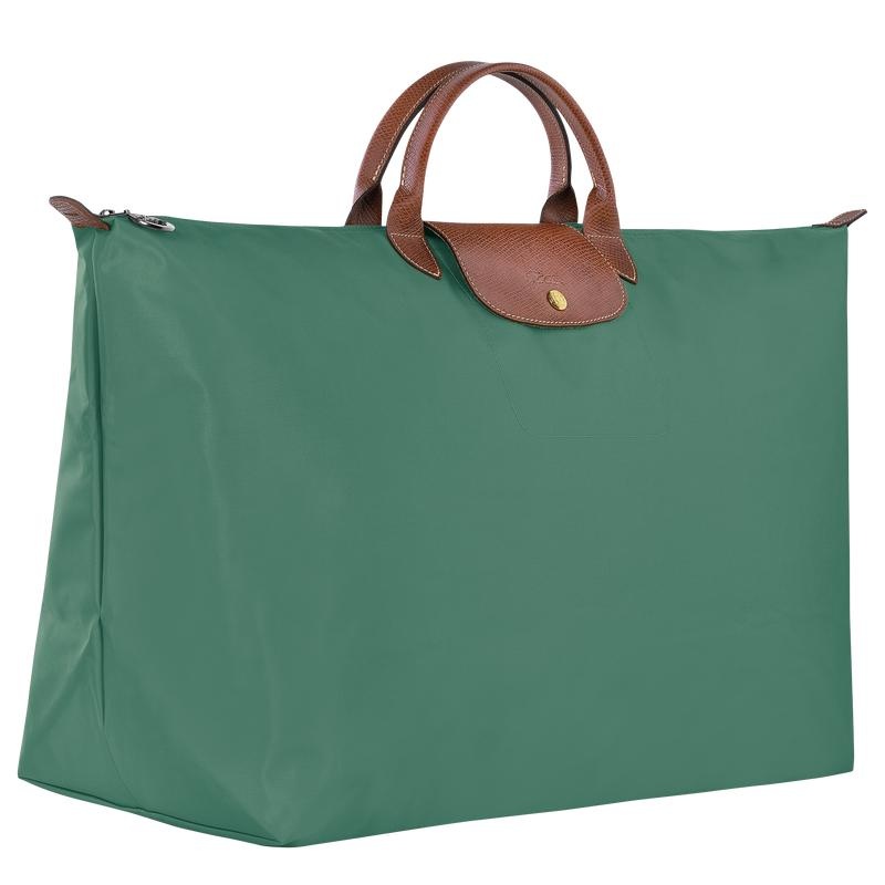 Sage Green Women's Longchamp Le Pliage Original M Travel Bags | AQBVY-7481