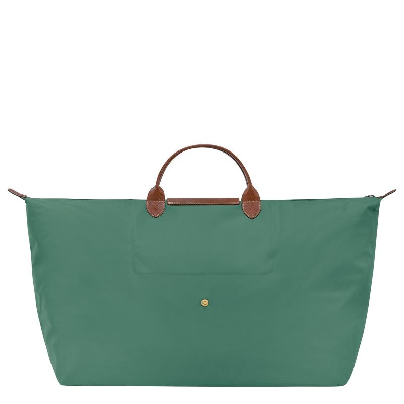 Sage Green Women's Longchamp Le Pliage Original M Travel Bags | AQBVY-7481