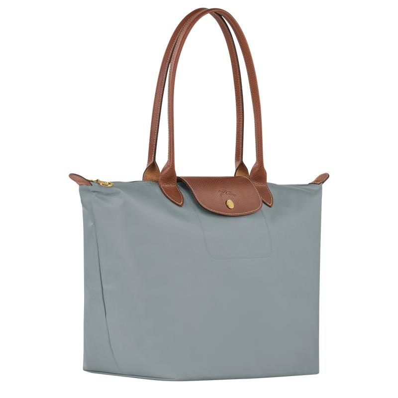 Steel Grey Women's Longchamp Le Pliage Original L Tote Bag | XNJCI-0963