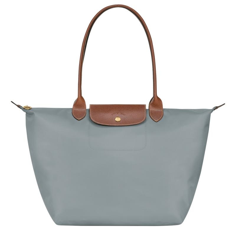 Steel Grey Women\'s Longchamp Le Pliage Original L Tote Bag | XNJCI-0963