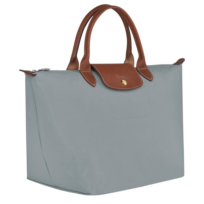 Steel Grey Women's Longchamp Le Pliage Original M Handbags | AQLCY-7230