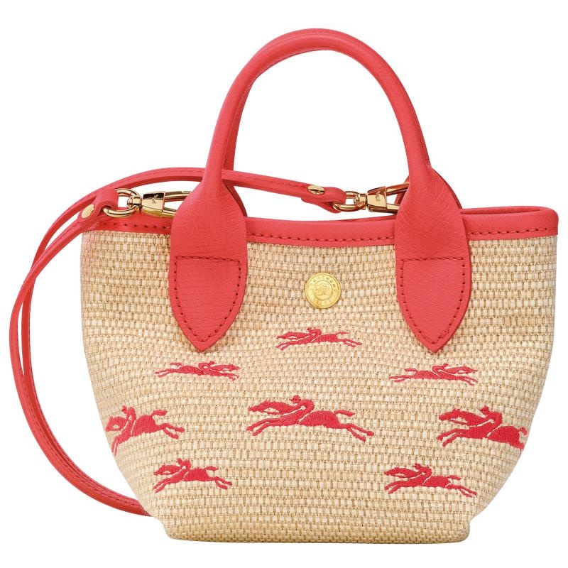 Strawberry Red Women's Longchamp Le Panier Pliage XS Basket Bag | IDUQT-1458