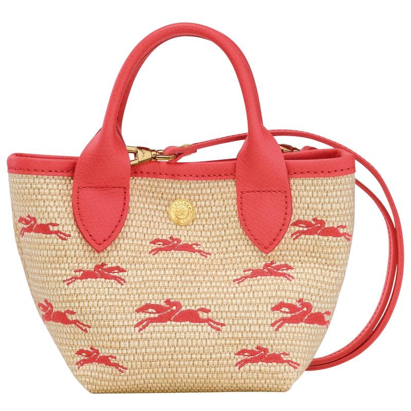 Strawberry Red Women\'s Longchamp Le Panier Pliage XS Basket Bag | IDUQT-1458