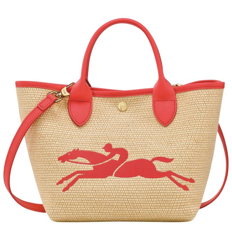 Strawberry Red Women\'s Longchamp Le Panier Pliage S Basket Bag | CYQPL-5421