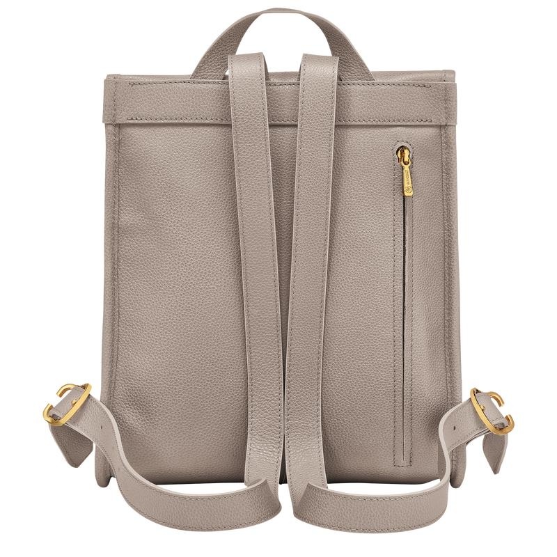 Turtledove Grey Women's Longchamp Le Foulonné Backpacks | ZWQYN-2581