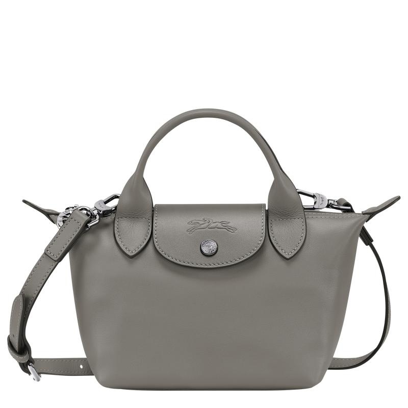 Turtledove Grey Women\'s Longchamp Le Pliage Xtra XS Handbags | OKLIX-6054