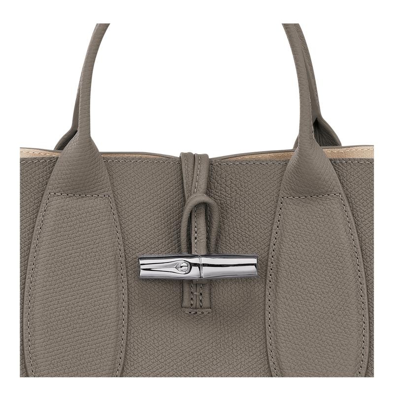 Turtledove Grey Women's Longchamp Roseau M Handbags | OFEDB-8524