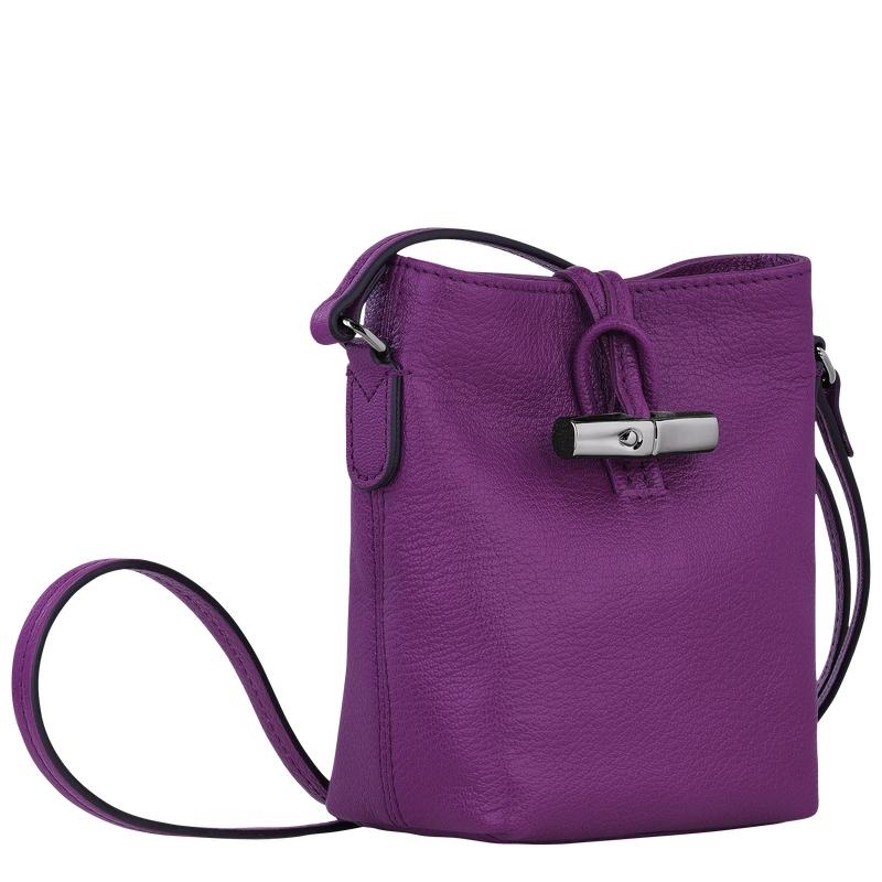 Violet Purple Women's Longchamp Roseau XS Crossbody Bags | RIMKQ-2951