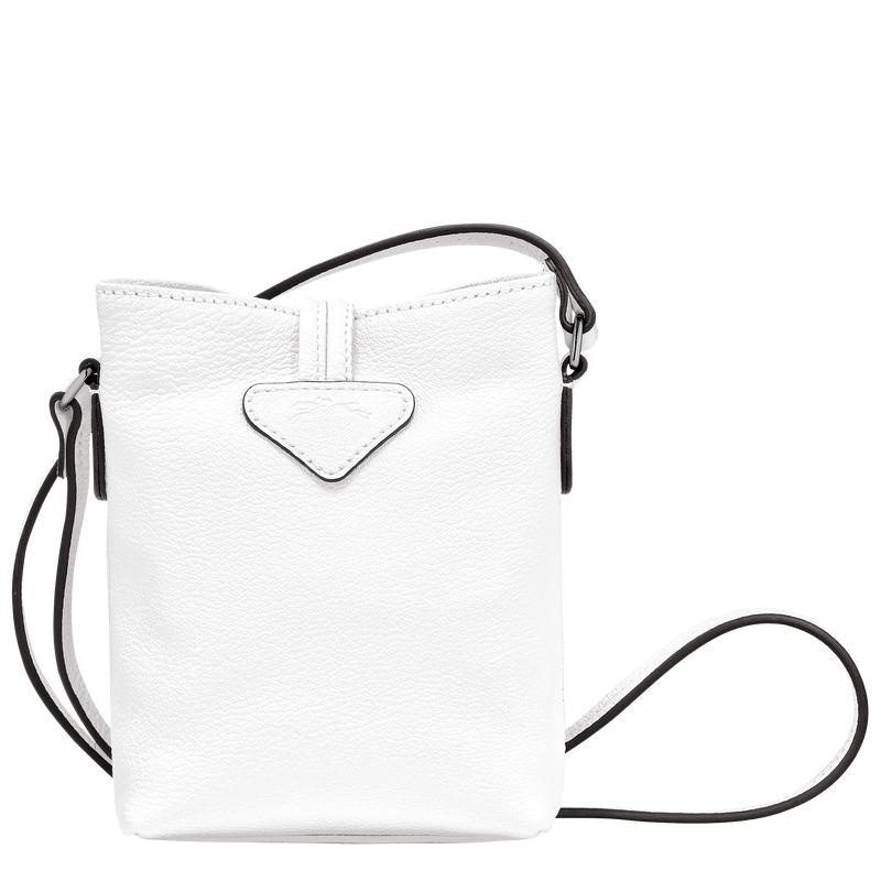 White Women's Longchamp Roseau XS Crossbody Bags | LAQXC-9824