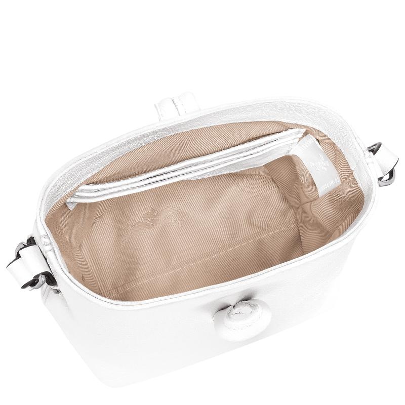 White Women's Longchamp Roseau XS Crossbody Bags | LAQXC-9824