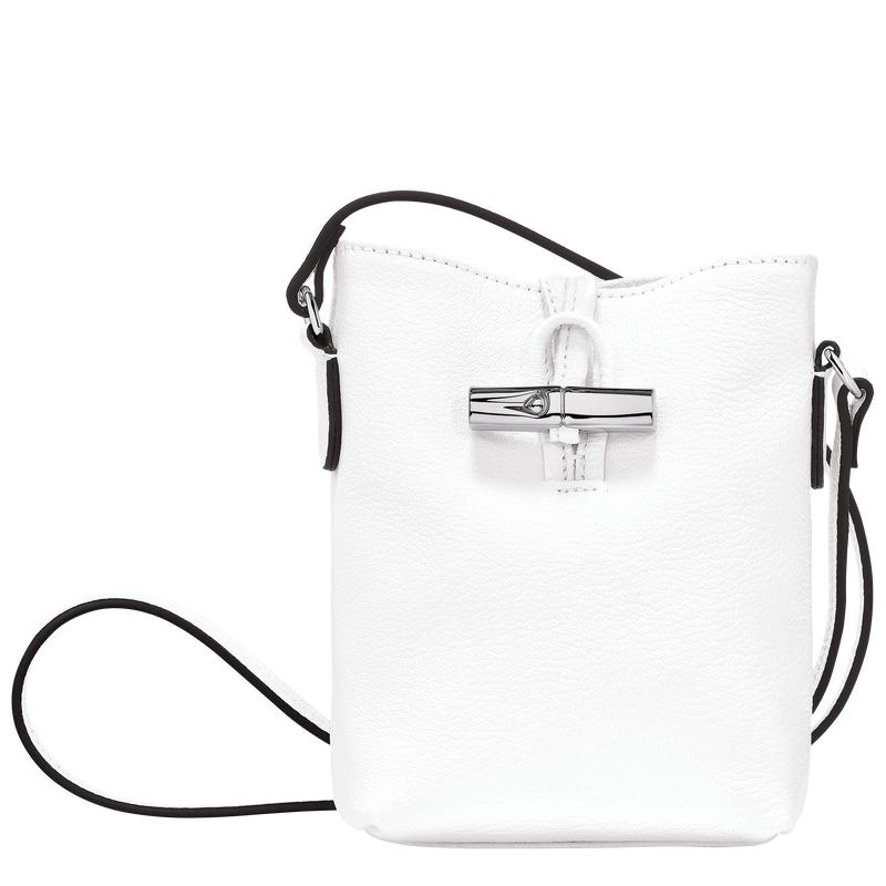 White Women\'s Longchamp Roseau XS Crossbody Bags | LAQXC-9824